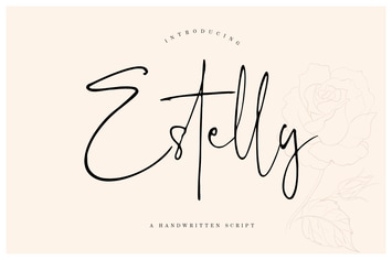 Estelly Stylish Signature Business Font