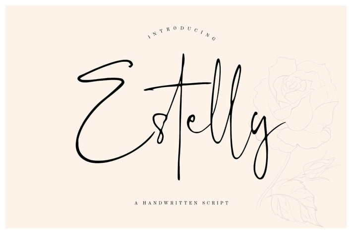 Estelly Stylish Signature Business Font