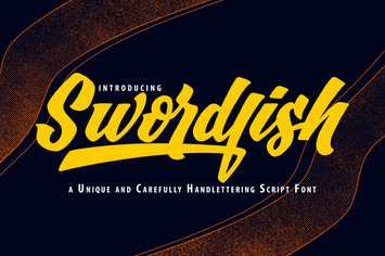 SwordFish | Unique Handlettering Script Font