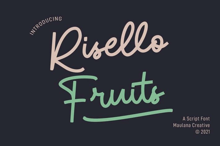 Risello Fruits Script Font