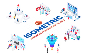 Isometric Animated PowerPoint Templates. Set 01