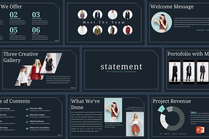 Statement - Powerpoint Template