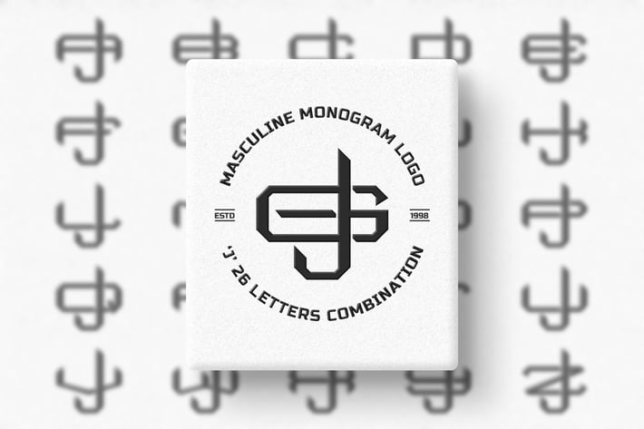 J (A-Z) Monogram Logo Creator Pack Vol.4