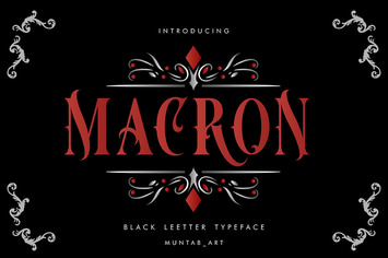 Macron | Vintorian Font