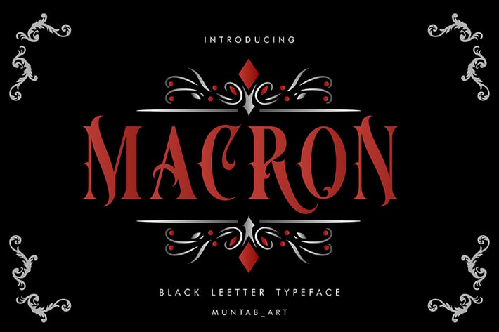Macron | Vintorian Font