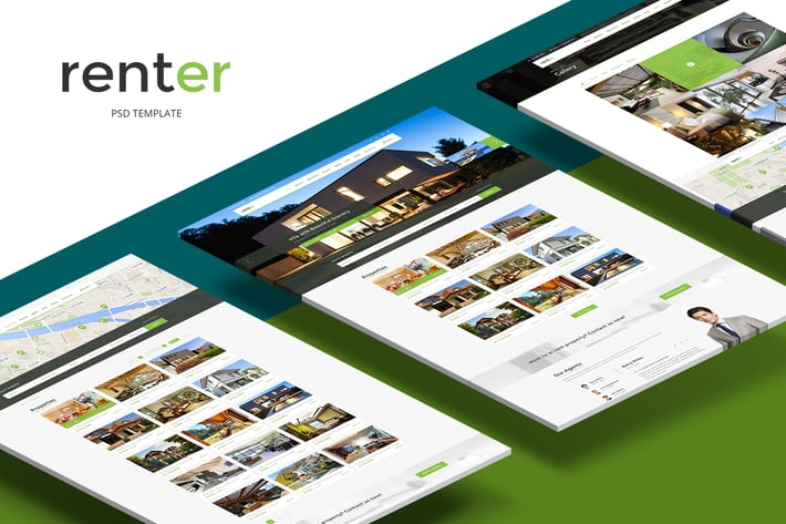 Renter — Rent/Sale Real Estate Agency PSD Template