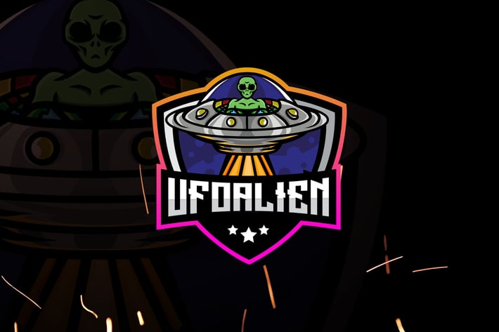 Ufo Alien Esports - Mascot & Esport Logo