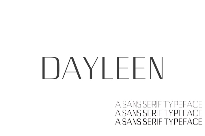 Dayleen Sans Serif Font Family
