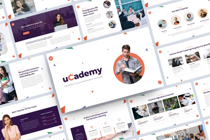 uCademy - Education Course PowerPoint Template