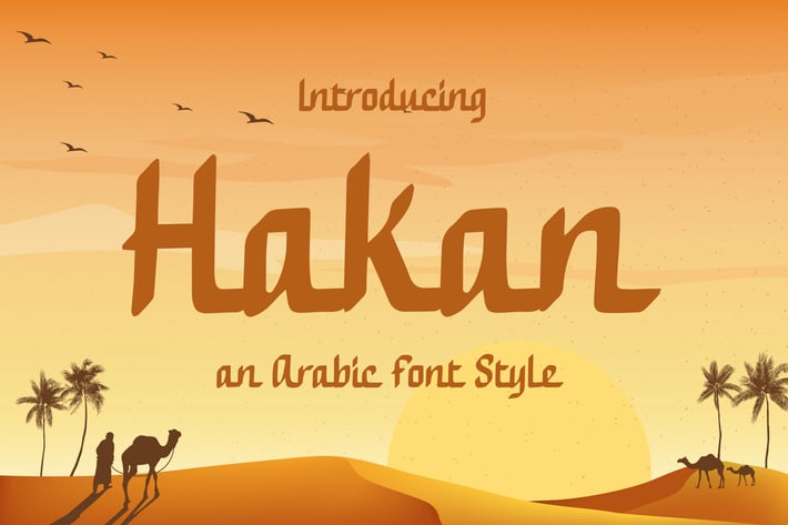 Hakan – Modern Arabic Font Style