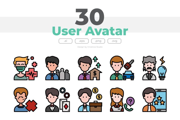 30 User Icons