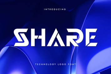 Share - Technology Logo Font