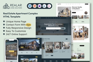 Realar - Real Estate Apartment Complex HTML Templa