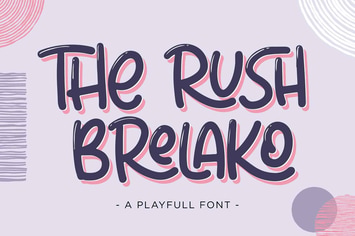 The Rush Brelako - Cartoon Font