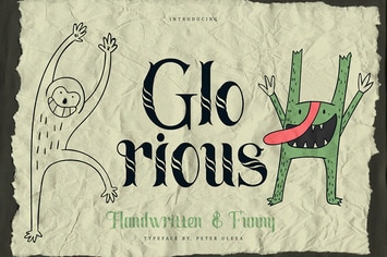 Glorious Funny & Artistic Font