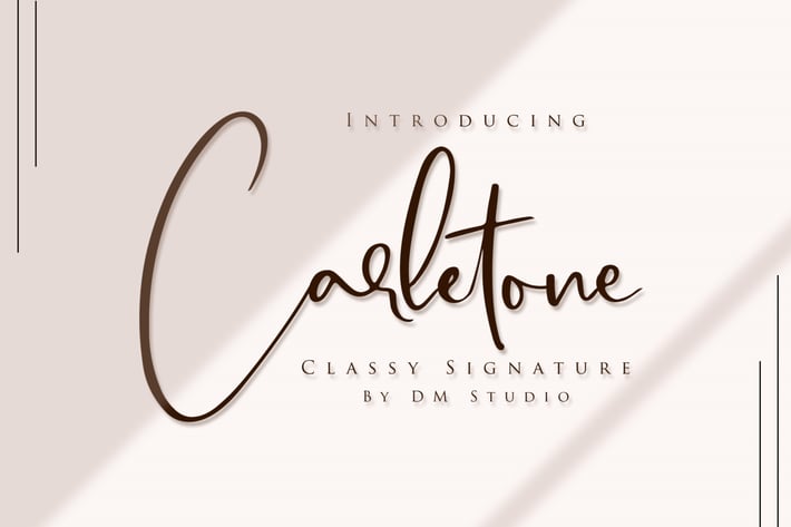  Carletone - Classy Signature Script 