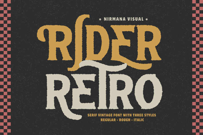 Retro Rider - Branding Logo Font