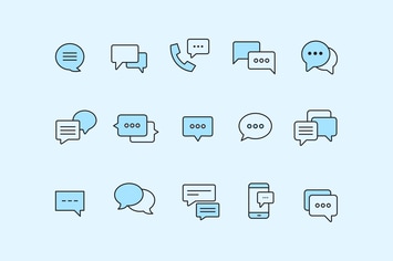 15 Chat Bubble Icons