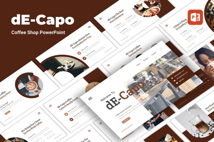 Decapo - Coffee Shop PowerPoint Template