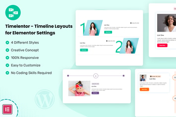 Timelentor – Timeline Layouts for Elementor