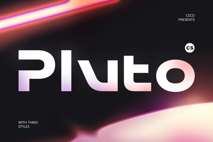 Pluto – Futuristic Font