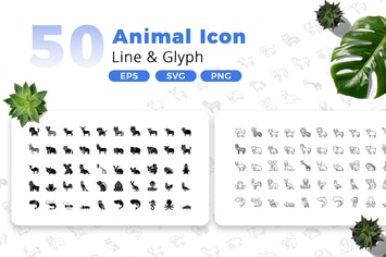 50 Animal Icon Pack