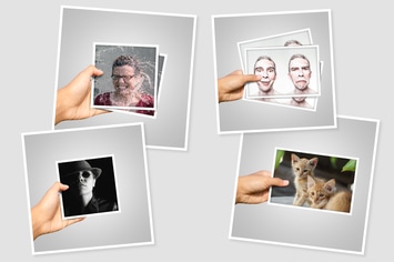 Hand in Frame Photo Template