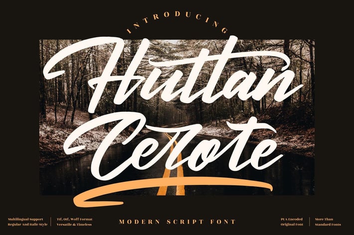 Huttan Cerote Script Font