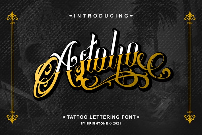 Astolfo -  Tattoo Font