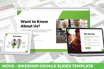 Mova - Bikeshop Google Slides Template