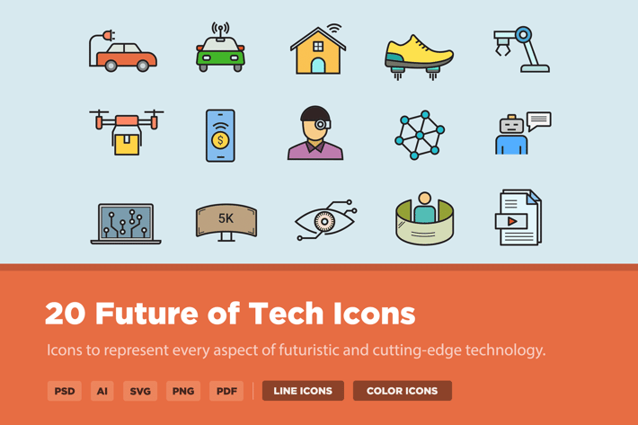 20 Future of Tech Icons