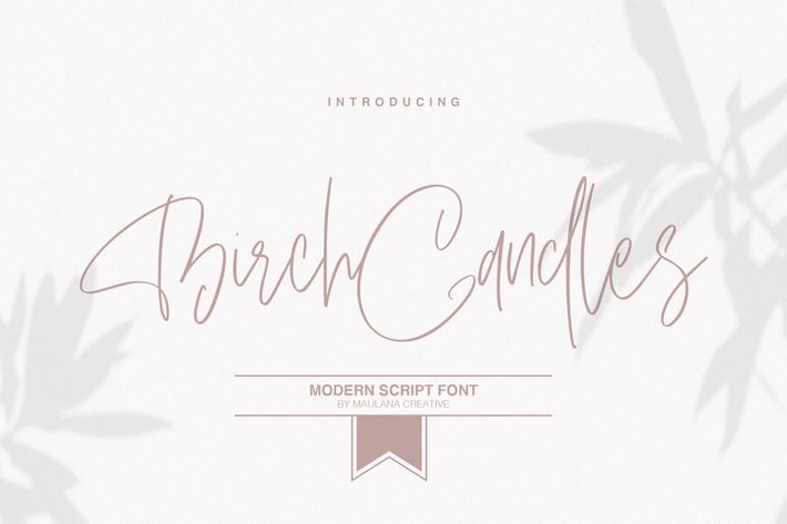 Birch Candles - Handwritten Font
