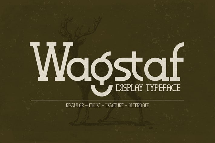 Wagstaf Display Typeface Font