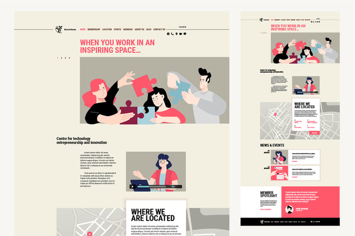 One Page Website Design Template