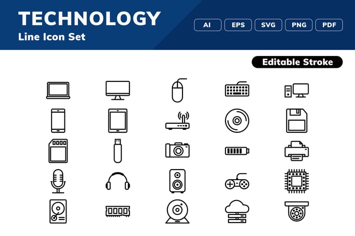 Technology Icon Set