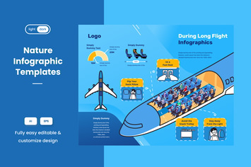 Airlines Infographic Template