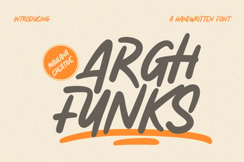 Arghfunks Fandwritten Display Font