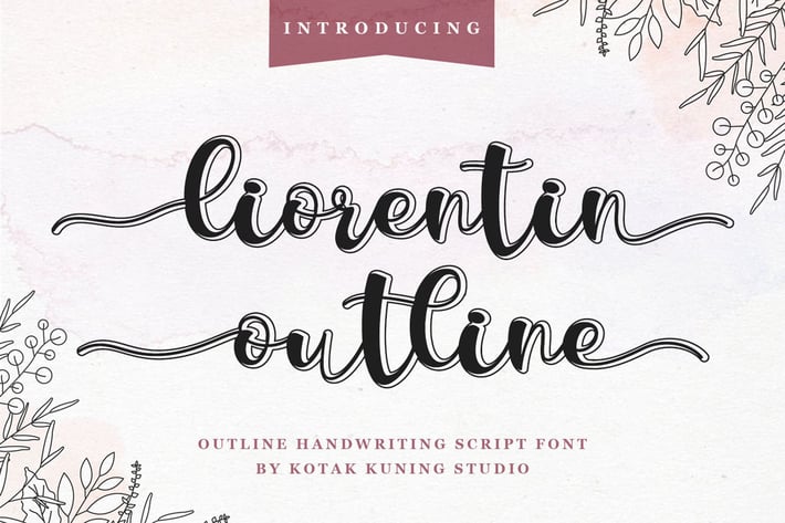Liorentin Outline Script Font