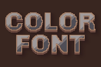 Pixel 1 - Color SVG Font