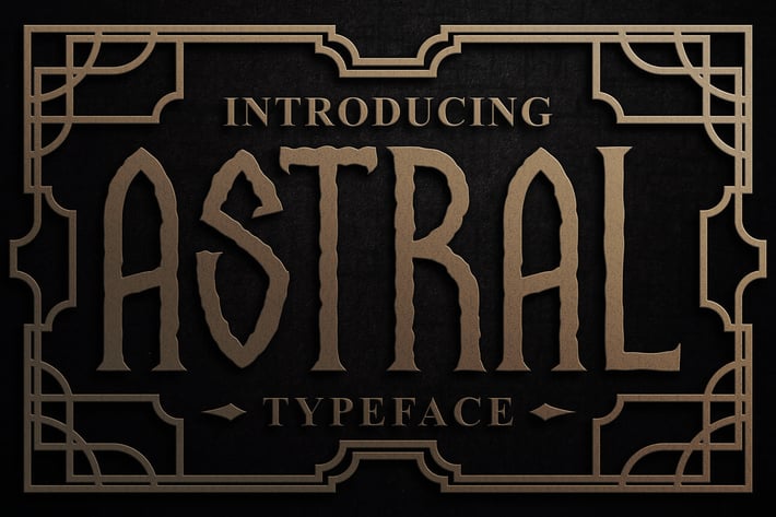 Astral display font