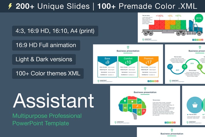 Assistant multipurpose template