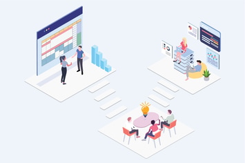 Team Working Isometric Illustration - G1