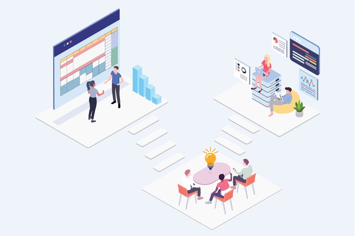 Team Working Isometric Illustration - G1