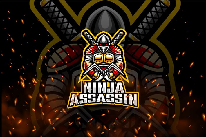 Ninja Assassin E-Sport and Sport Logo Template