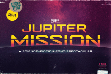 Jupiter Mission: A Science-Fiction Font