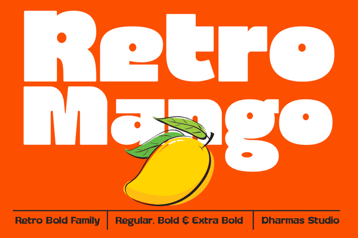 Retro Mango - Retro Bold Family