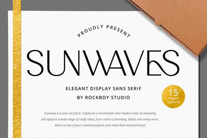Sunwaves - Advertisement Font