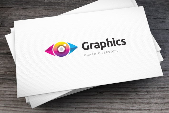 Colored Eye Logo Template