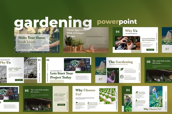 Ellen - Home Gardening Powerpoint Presentation