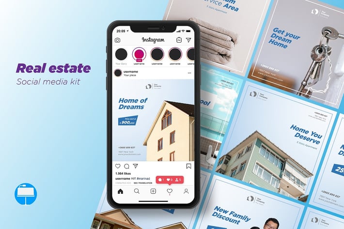 Real Estate Social Media Kit - Keynote